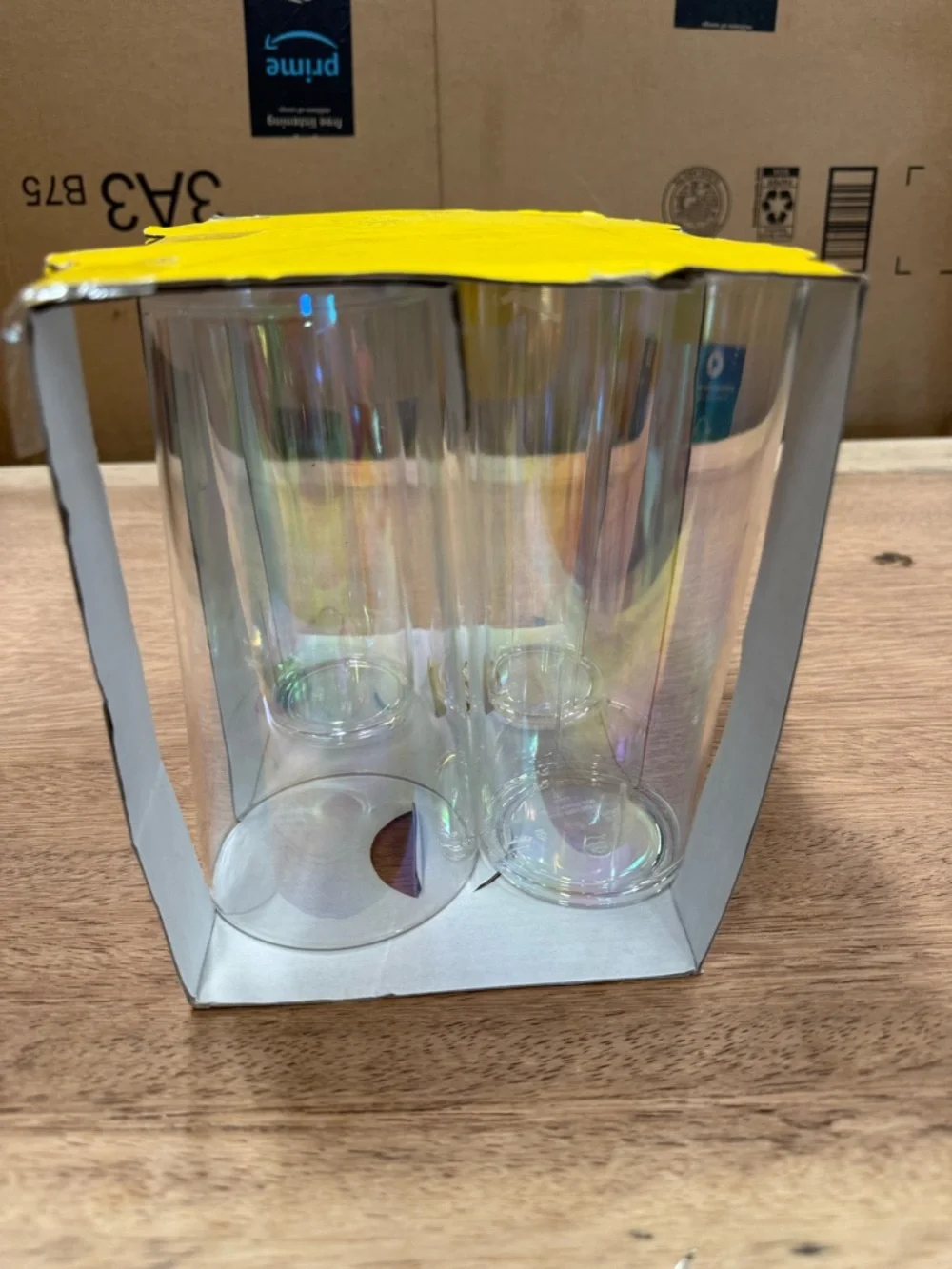 Yellow‎ Iridescent Tumbler Set - 4 Pack
